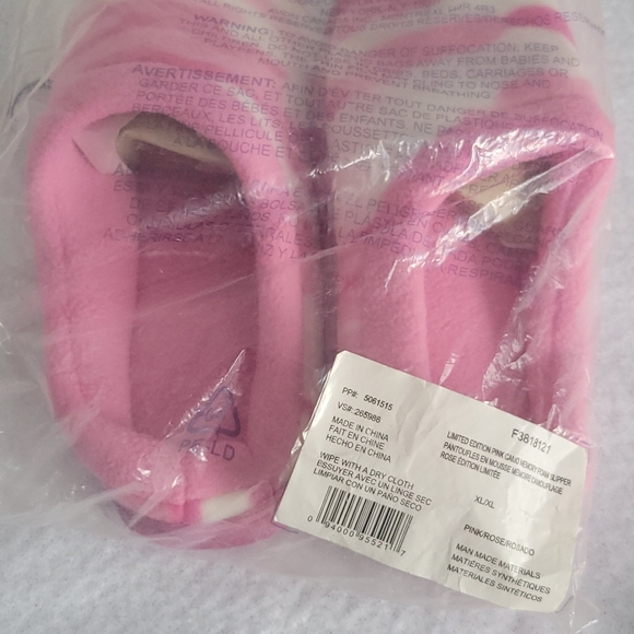 Pink/white slippers size xl 11-12 💝Valentines present - Picture 5 of 5